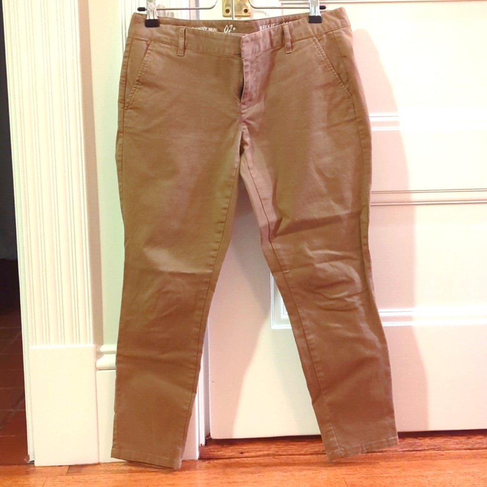 Gap cropped skinny khakis